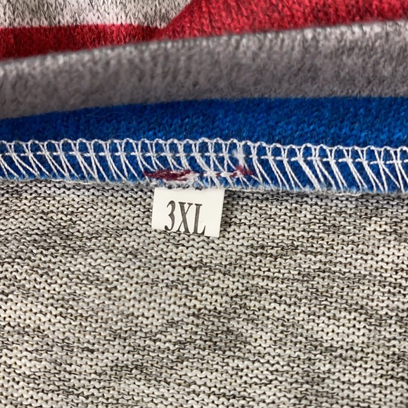 Plus Size Striped Twist Hem Long Sleeve Tee - Picture 8 of 9